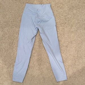 Light Blue Lululemon High-Waisted Leggings